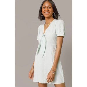 Elle Tie Front Mini Dress $50 NEW WITH TAGS - size large